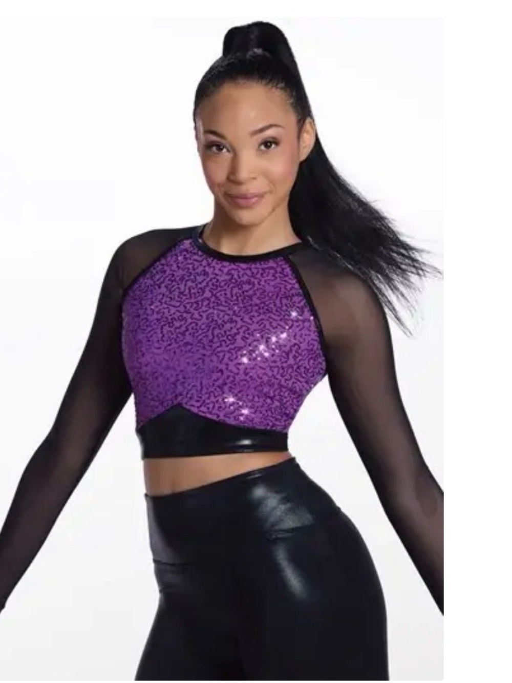Balera Style 18534Purple Top and weissman Style 18534 pants. Large Child (2 )